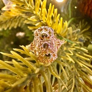 Vintage 14k Gold Navette Diamond Ring Size 7.5